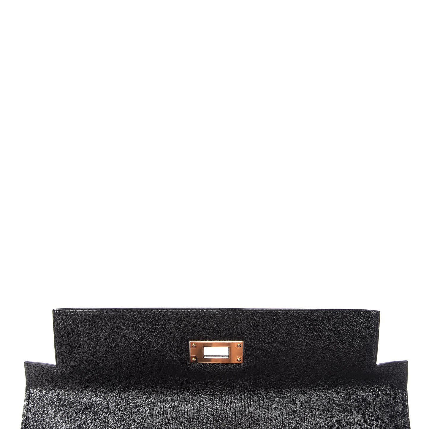 Chevre Mysore Horseshoe Kelly Sellier 28 Black Deep Red