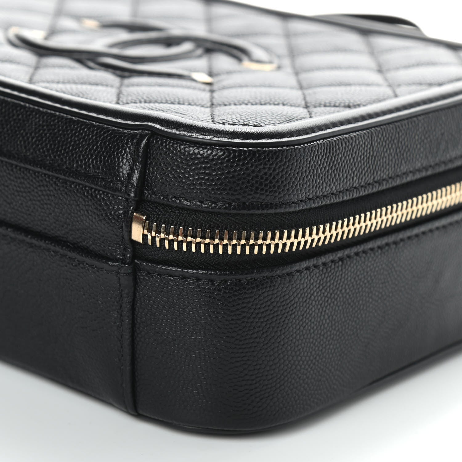 Chanel Caviar Quilted Medium CC Filigree Vanity Case Black 9 of 9