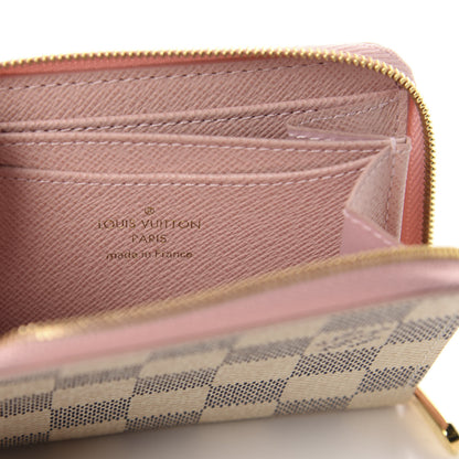 Louis Vuitton Damier Azur Zippy Coin Purse Rose Ballerine 6 of 8