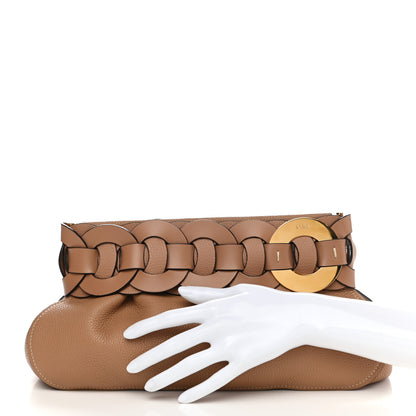 Chloe Grained Calfskin Darryl Clutch Cement Brown 2 of 7