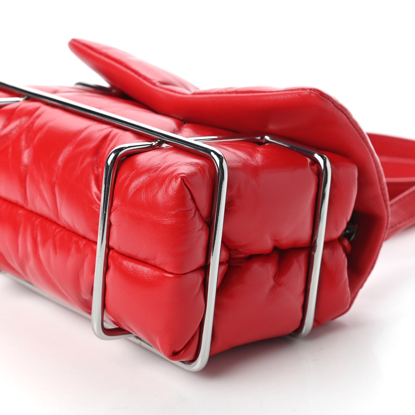 Calfskin Quilted Halo Xbody Bag Red