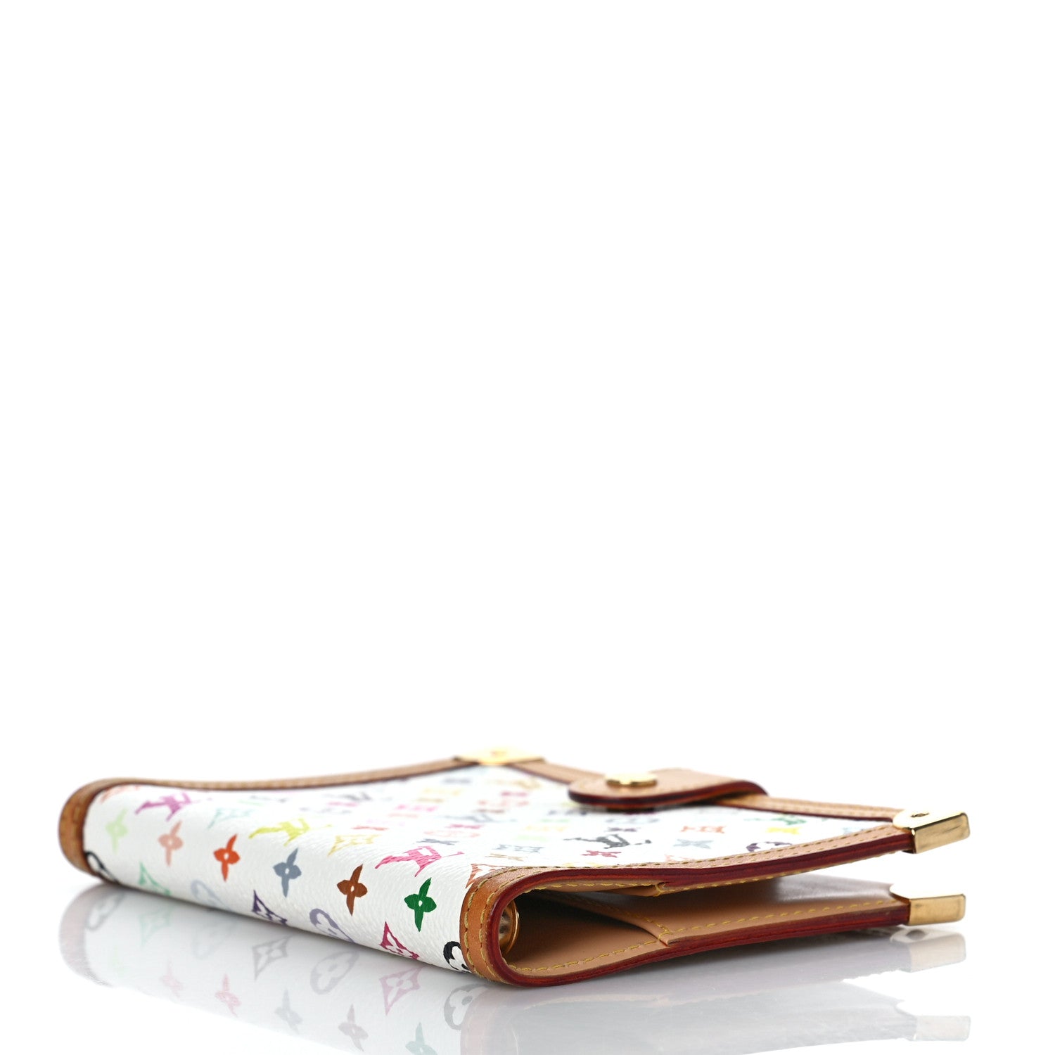 Louis Vuitton Monogram Multicolor Small Ring Agenda Cover White 4 of 9