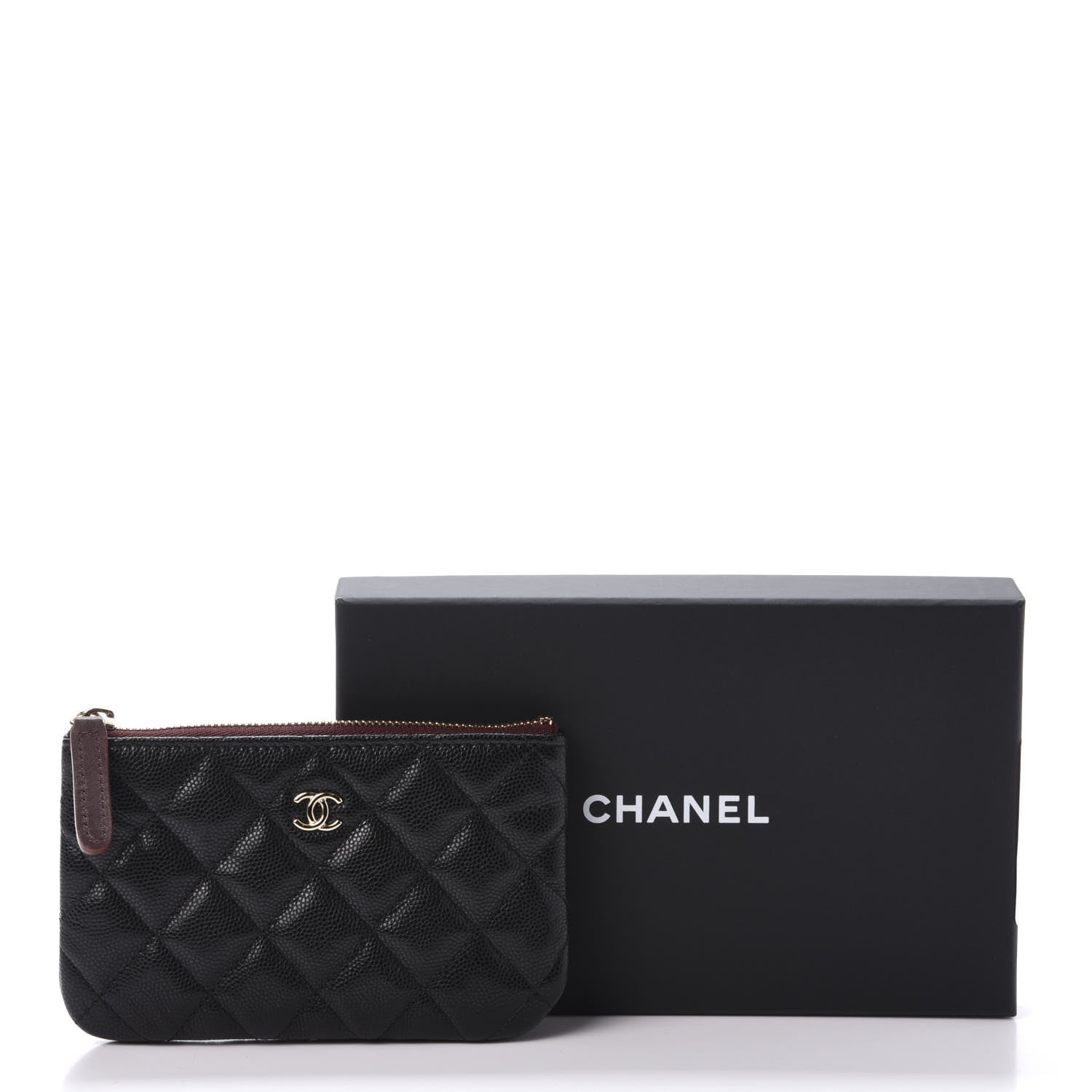 Chanel Caviar Quilted Small Cosmetic Case Black 10 of 10