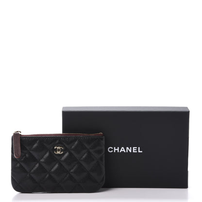Chanel Caviar Quilted Small Cosmetic Case Black 10 of 10
