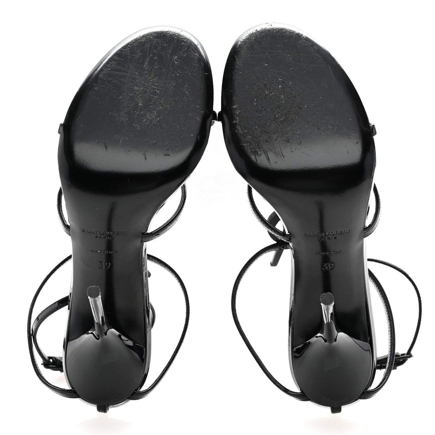 Patent Cassandra 100 Ankle Strap Sandals 39 Black