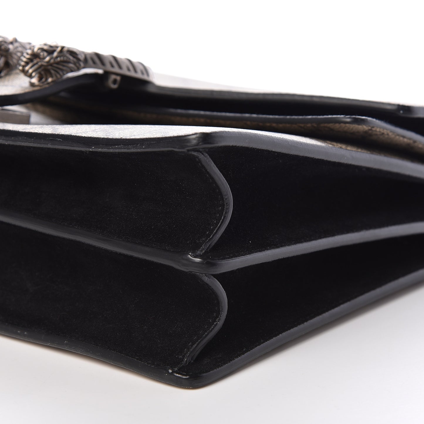 GG Supreme Monogram Medium Dionysus Shoulder Bag Black