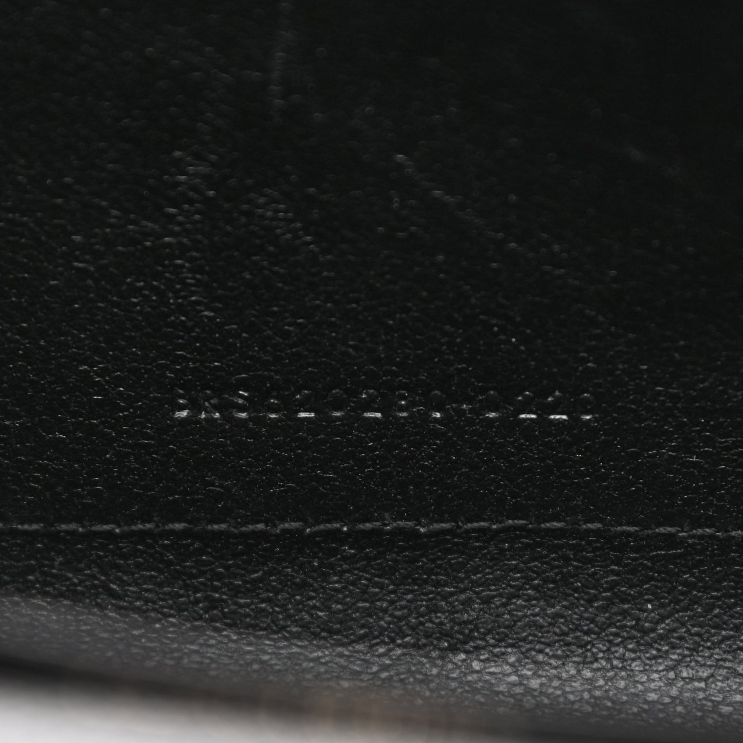 Grain De Poudre Mixed Matelasse Triquilt Monogram Chain Wallet Black