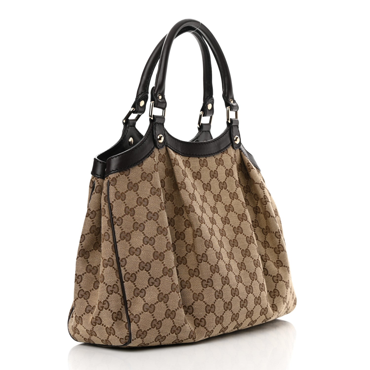 Gucci Monogram Medium Sukey Tote Dark Brown 3 of 14