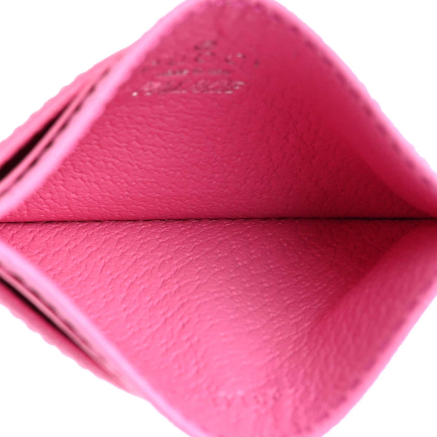 X PALACE GG Supreme Monogram Palace Textured Dollar Calfskin Card Holder Pink Pale Rose Palace