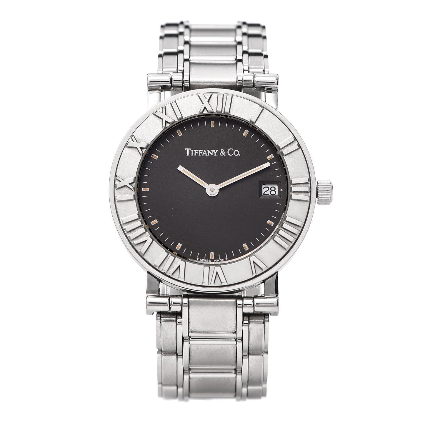 Stainless Steel 33mm Atlas Quartz Watch Black