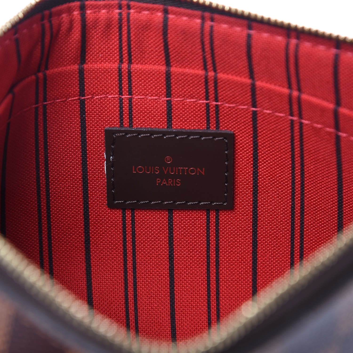 Louis Vuitton Damier Ebene Neverfull MM GM Pochette 6 of 9