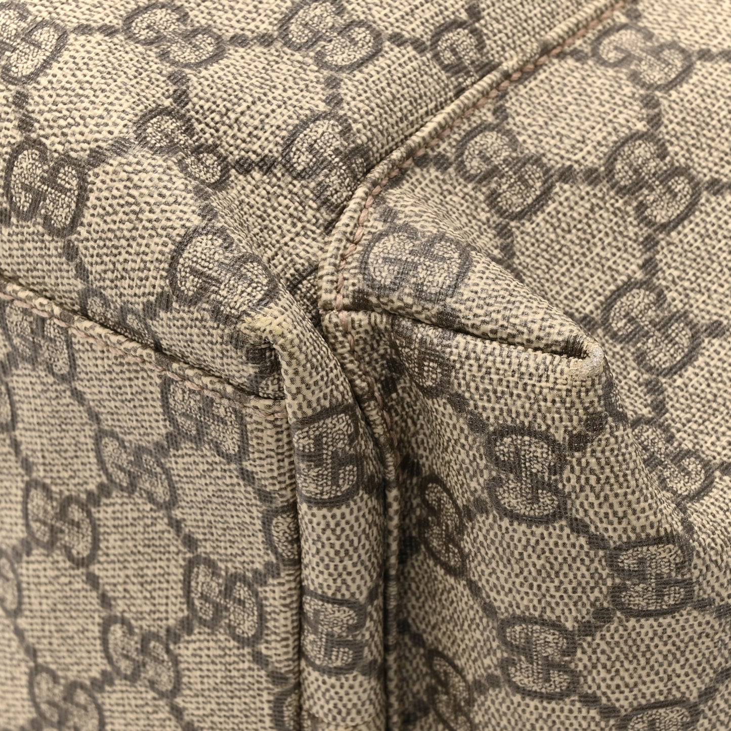 GG Plus Monogram Messenger Diaper Bag Dark Brown