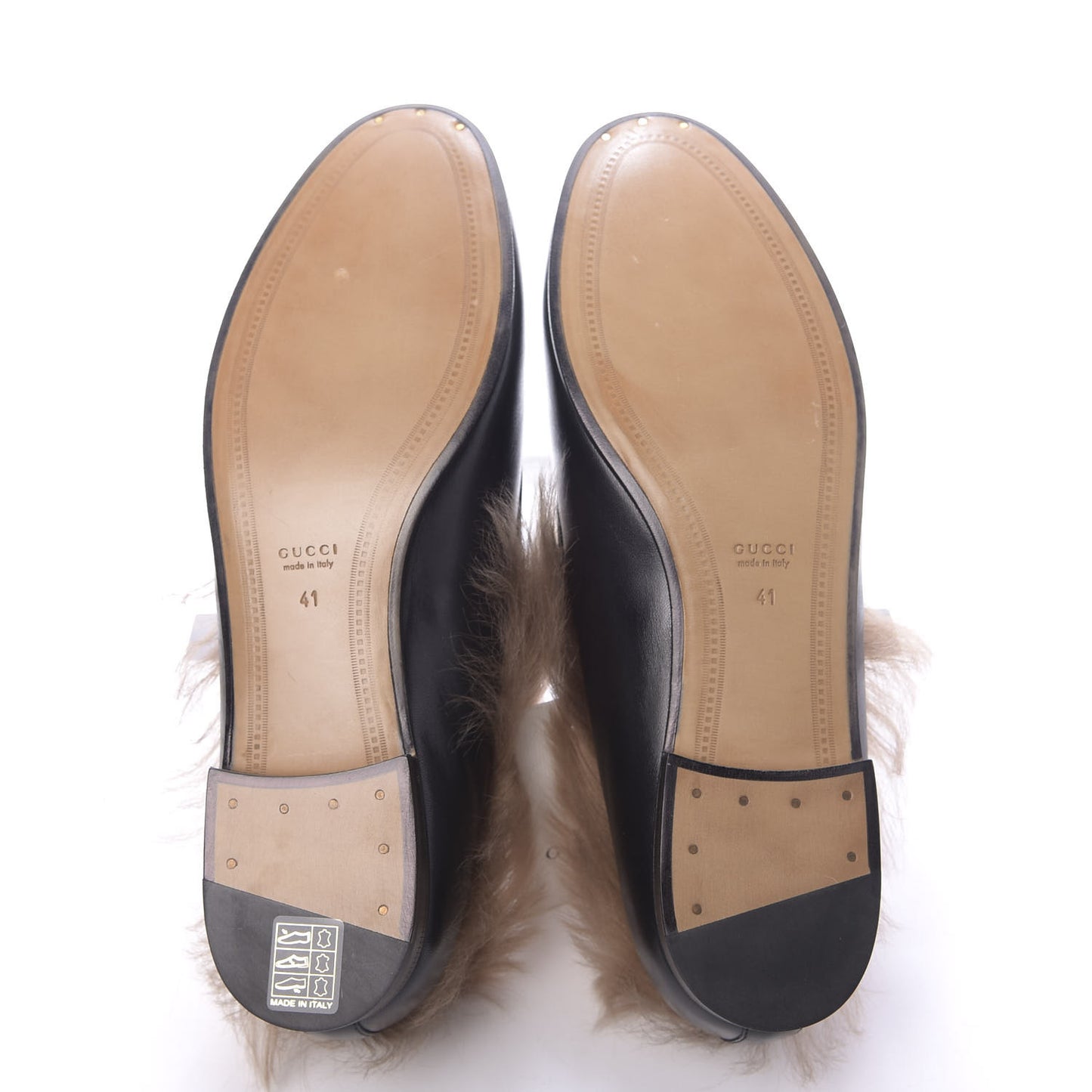 Malaga Kid Fur Womens Jordaan Loafers 41 Black Natural