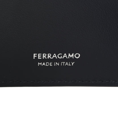 Salvatore Ferragamo Calfskin Hug Compact Wallet Navy 6 of 7