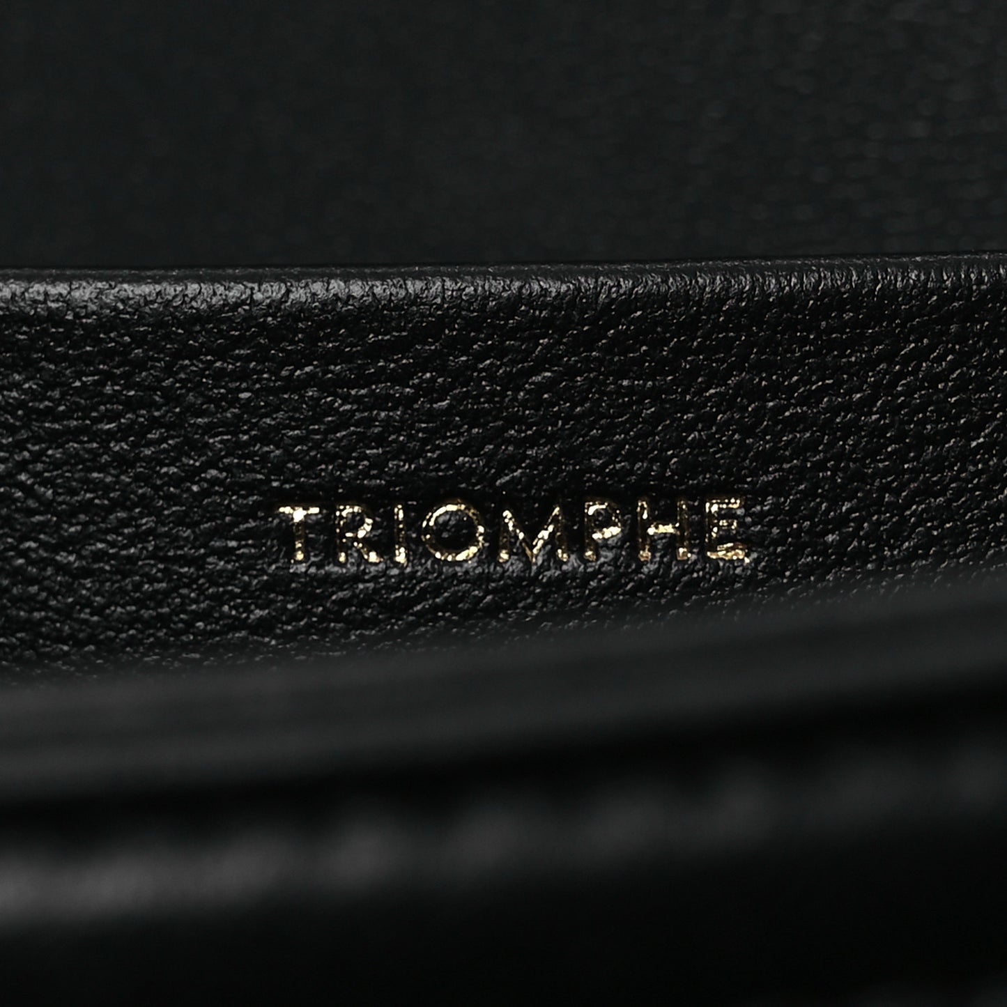 Shiny Calfskin Medium Triomphe Black