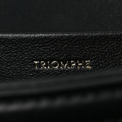 Celine Shiny Calfskin Medium Triomphe Black 9 of 14