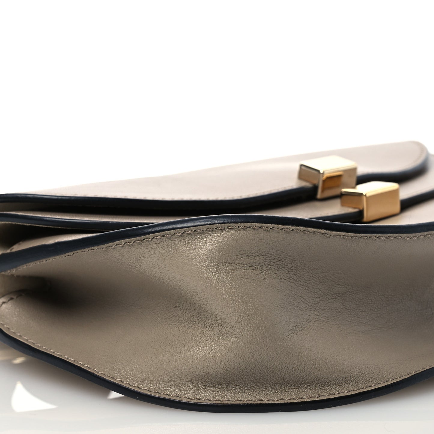 Calfskin Mini Georgia Crossbody Bag Motty Grey