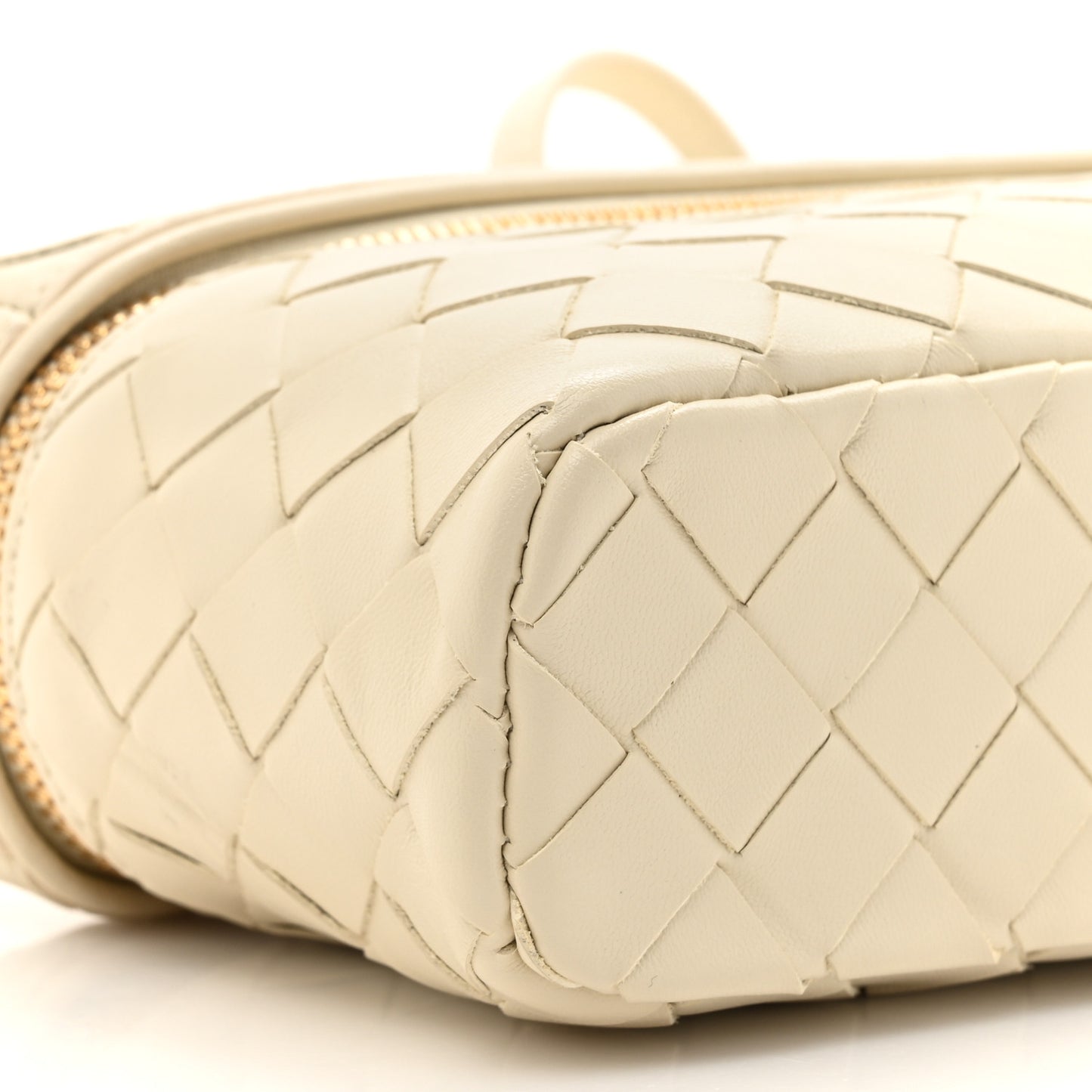 Calfskin Intrecciato Bang Bang Vanity Case Sea Salt