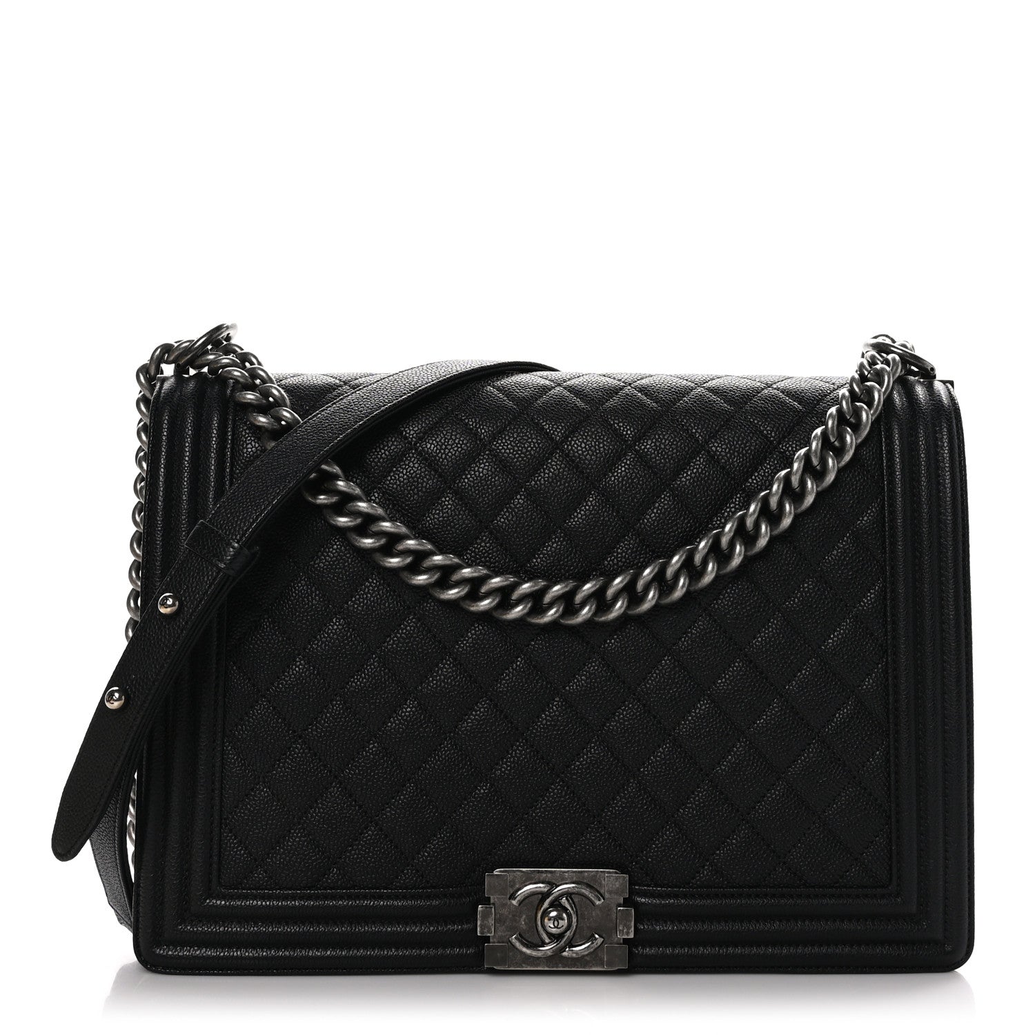 Chanel Caviar Quilted Large Boy Flap Black 1 of 10