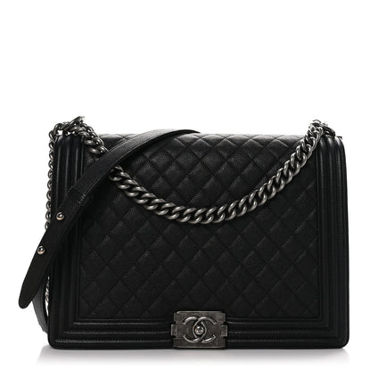 Chanel Caviar Quilted Large Boy Flap Black 1 of 10