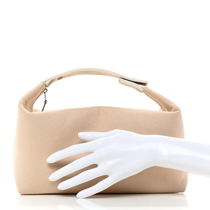 Hermes Canvas Large Bride-A-Brac Pouch Natural 2 of 10