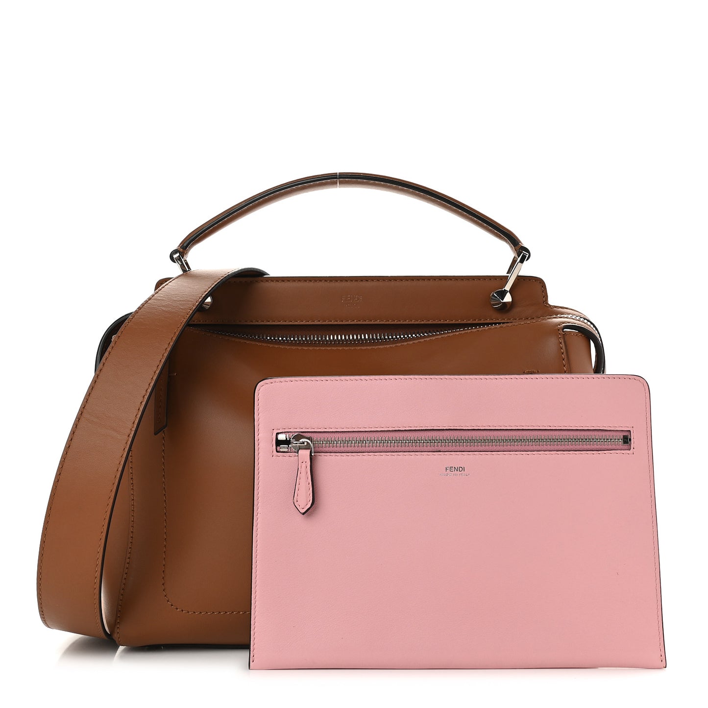Vitello Baltico Dolce DotCom Satchel Corteccia Bubblegum