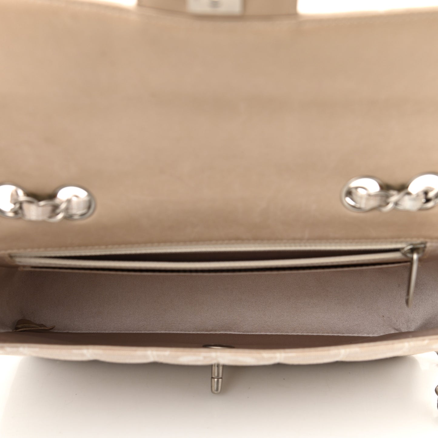 Nylon Medium Travel Flap Light Beige