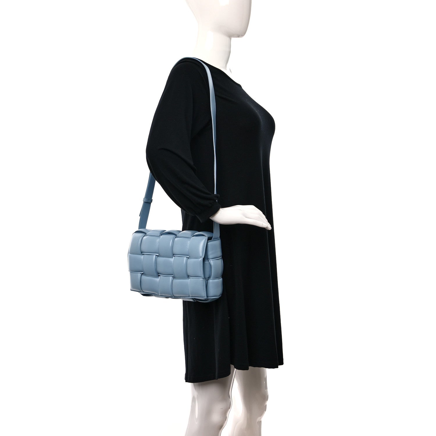 Bottega Veneta Nappa Maxi Intreccio Padded Cassette Crossbody Bag Ice 2 of 9