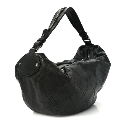Chanel Caviar Stitched Outdoor Ligne Hobo Black 3 of 10