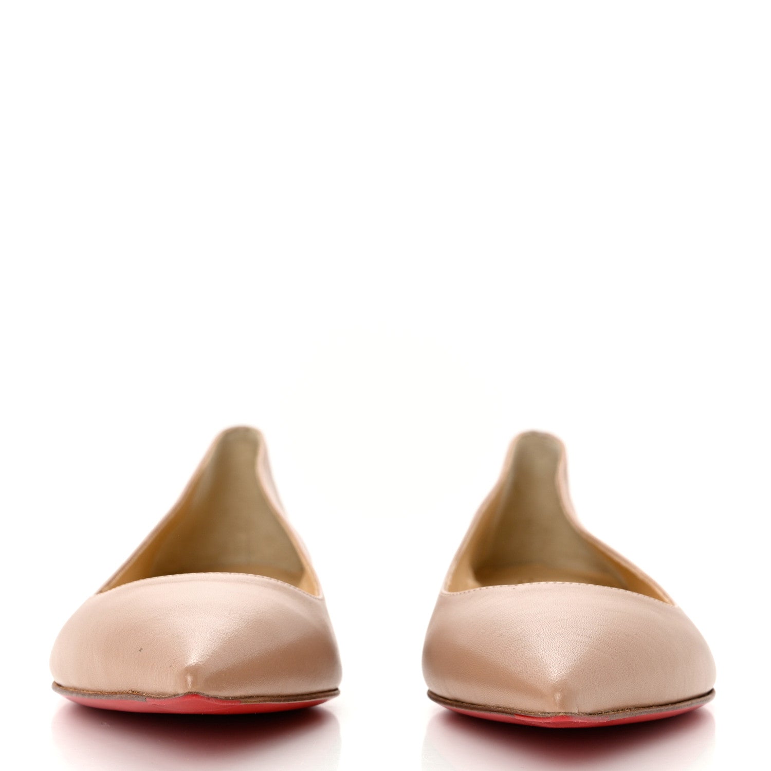 Christian Louboutin Nappa Eloise Flats 37 Nude 2 of 8