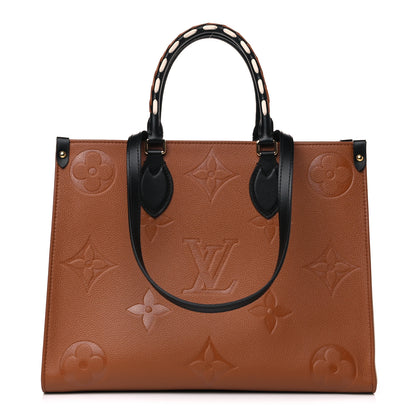 Louis Vuitton Empreinte Monogram Giant Wild At Heart Onthego MM Caramel 1 of 11