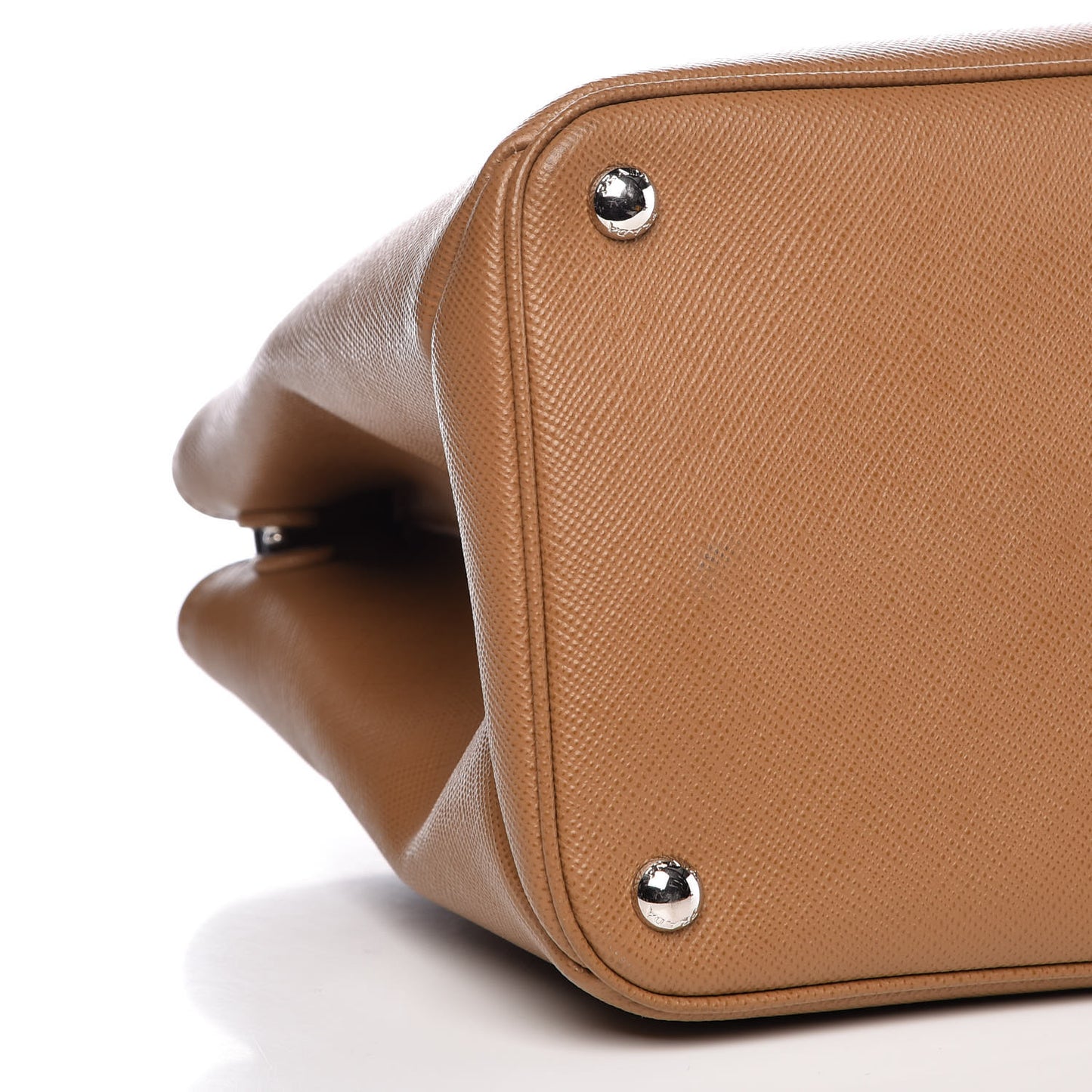 Saffiano Cuir Twin Tote Caramel