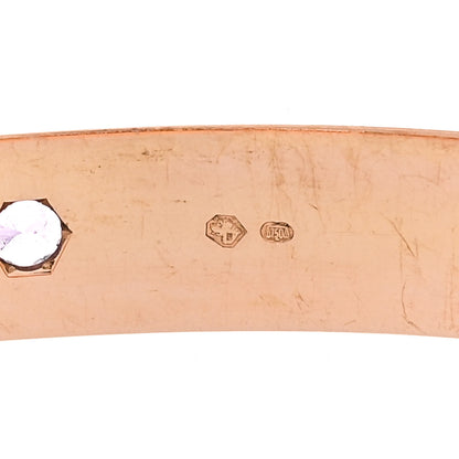 Cartier 18K Pink Gold Sapphire Garnet Amethyst LOVE Bracelet 18 5 of 8