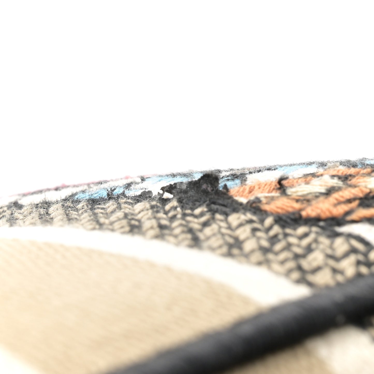 Canvas Embroidered Mille Fleurs Medium Lady D-Lite Multicolor
