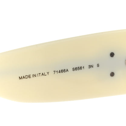 Chanel Acetate Shield Sunglasses 71466 White Black 5 of 7