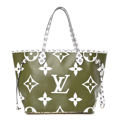 Louis Vuitton Monogram Giant Neverfull MM Kaki 1 of 10