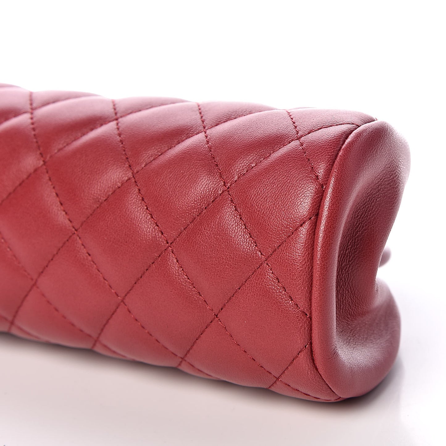 Lambskin Quilted Timeless Clutch Red