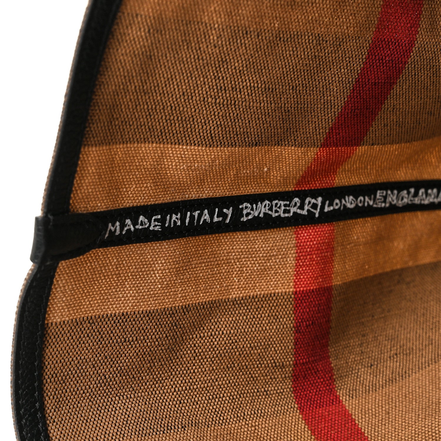 Burberry Coated Canvas Mega Check Medium Doodle Tote Black 6 of 11