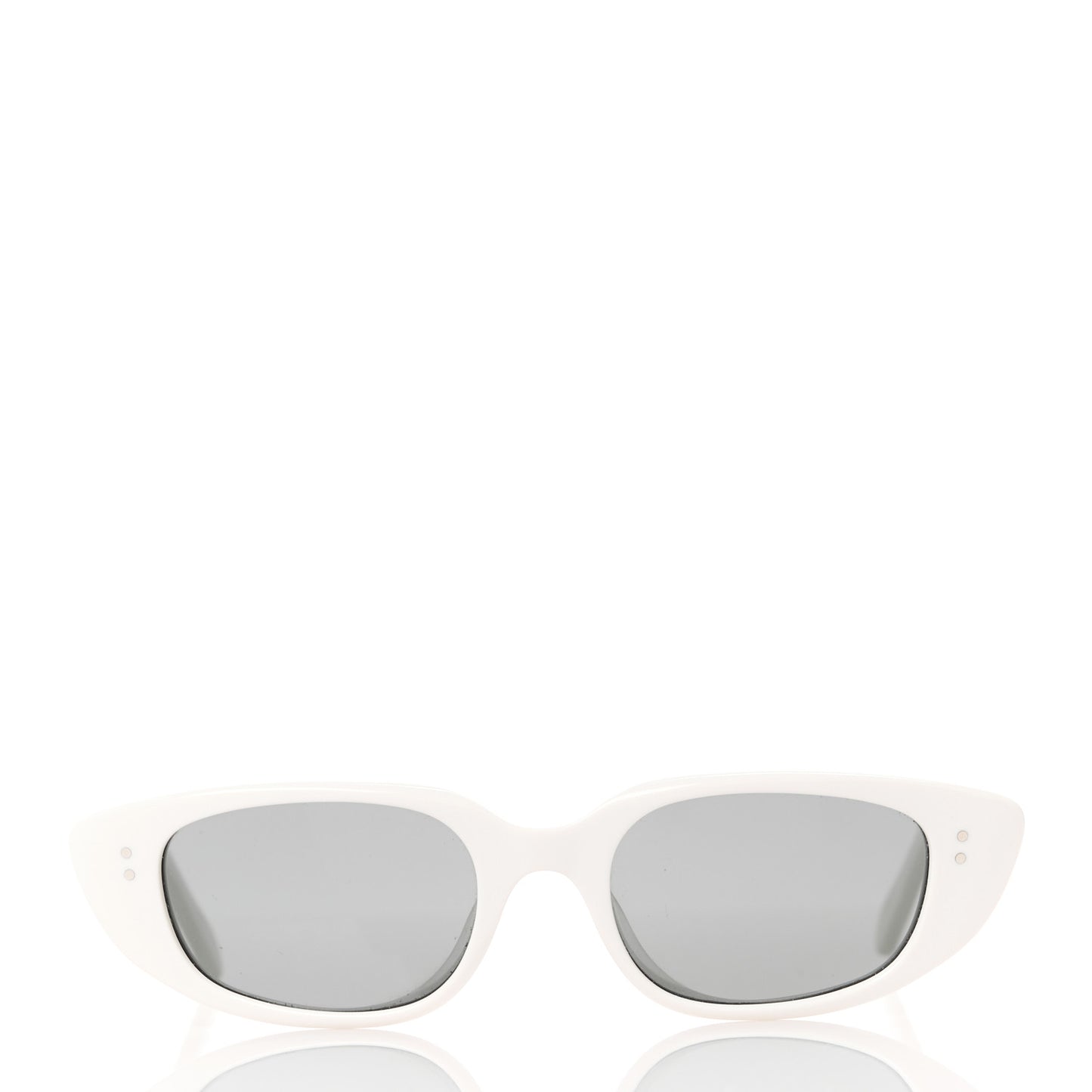 Acetate Cat Eye Sunglasses CL40095U White