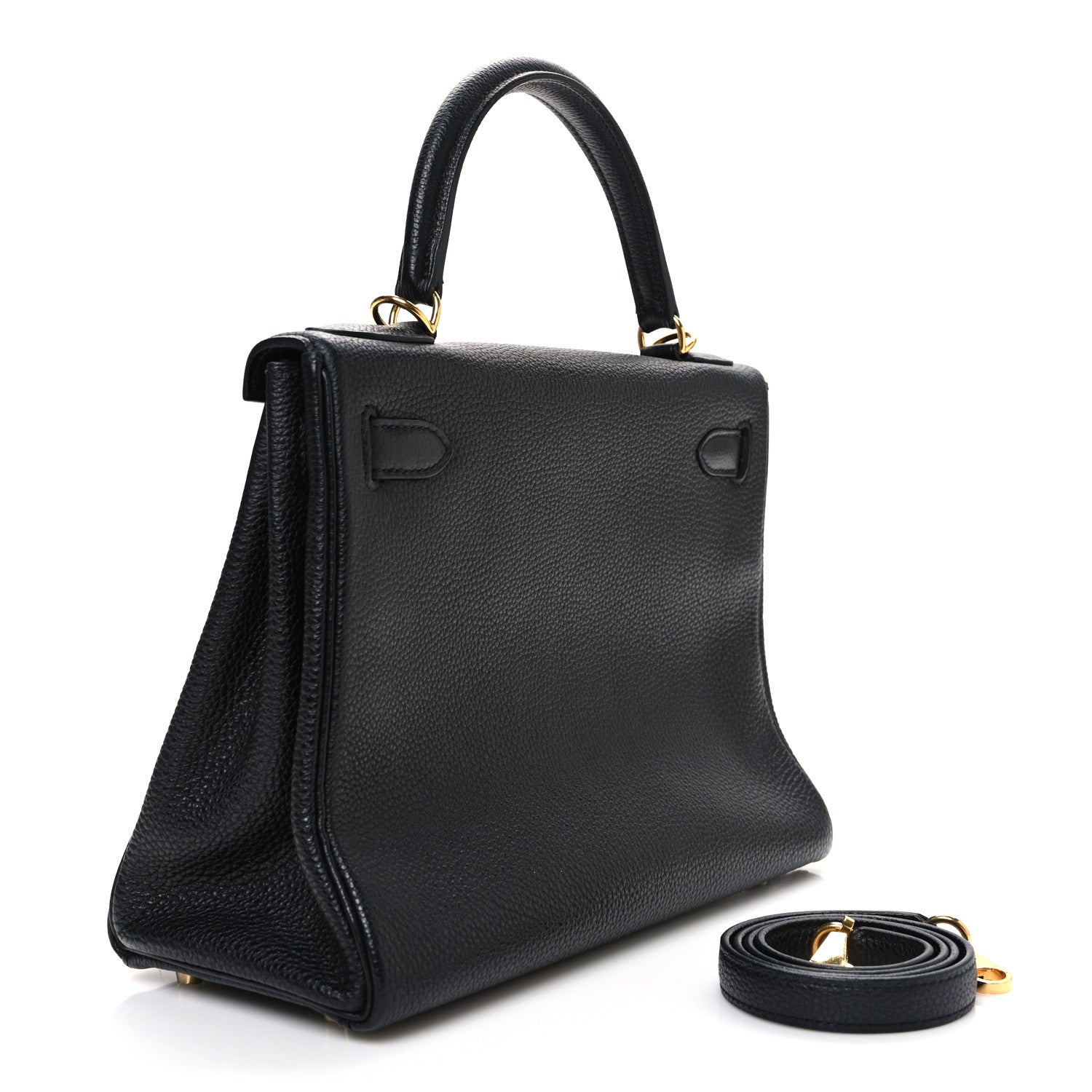 Hermes Taurillon Clemence Kelly Retourne 28 Black 3 of 10