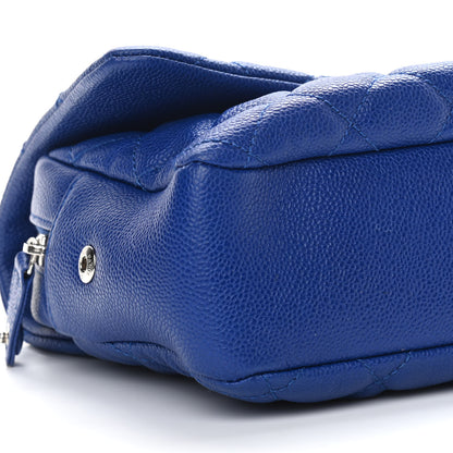 Chanel Caviar Quilted Jumbo Easy Flap Blue 9 of 12