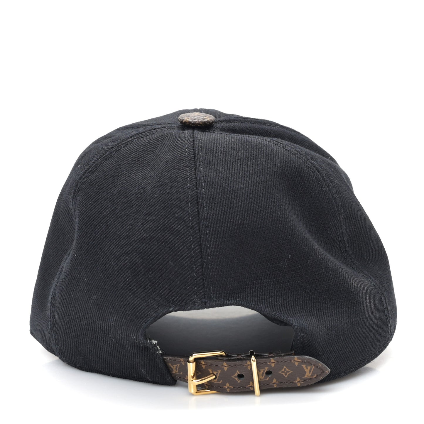 Monogram Cotton Jacquard Embroidered LV Day Cap L Black