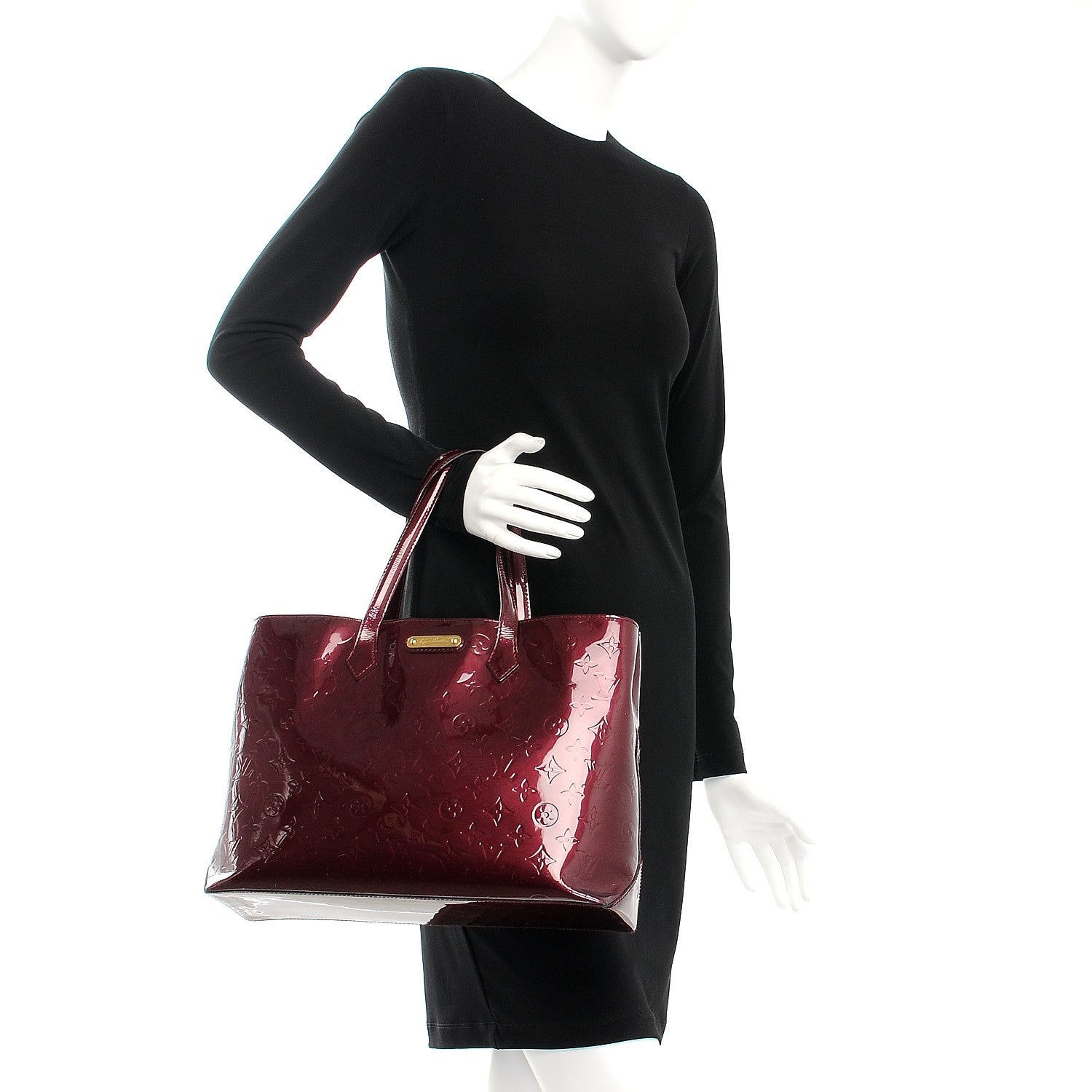Louis Vuitton Vernis Wilshire MM Rouge Fauviste 2 of 11