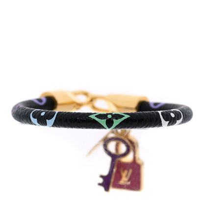 Louis Vuitton Monogram Multicolor Luck It Bracelet 17 Black 3 of 6