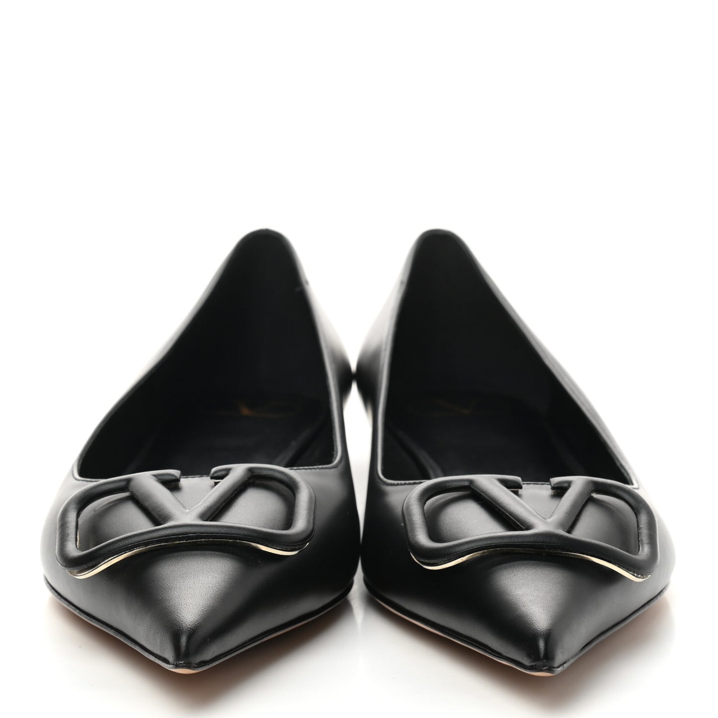 Nappa Vlogo Flats 40 Black