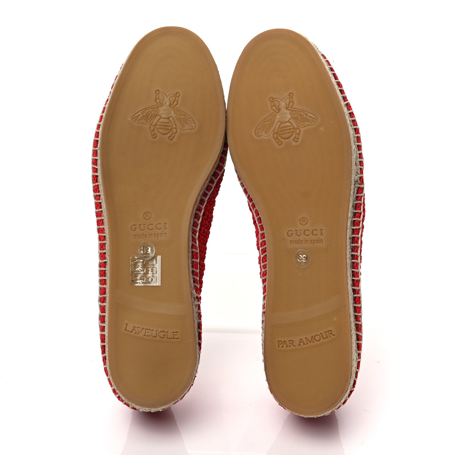 Cotton Malaga Kid Crochet Pearly GG Lilibeth Espadrille 39 Hibiscus Red