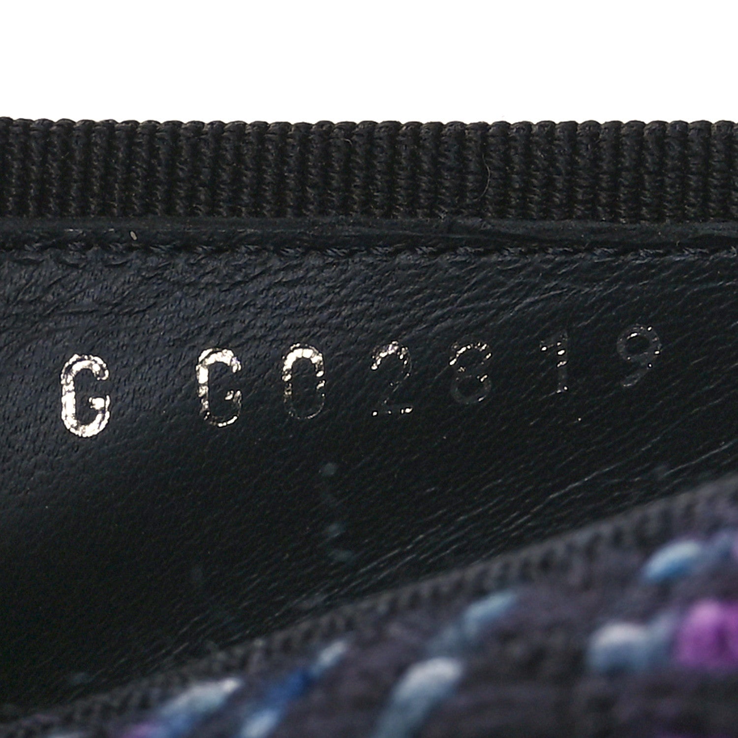 Chanel Wool Tweed Lambskin Cap Toe Ballerina Flats 37.5 Black Purple Blue White 8 of 9