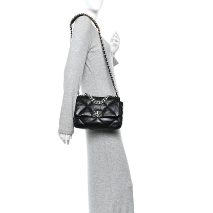 Chanel Lambskin Quilted Medium Chanel 19 Flap Black 2 of 10