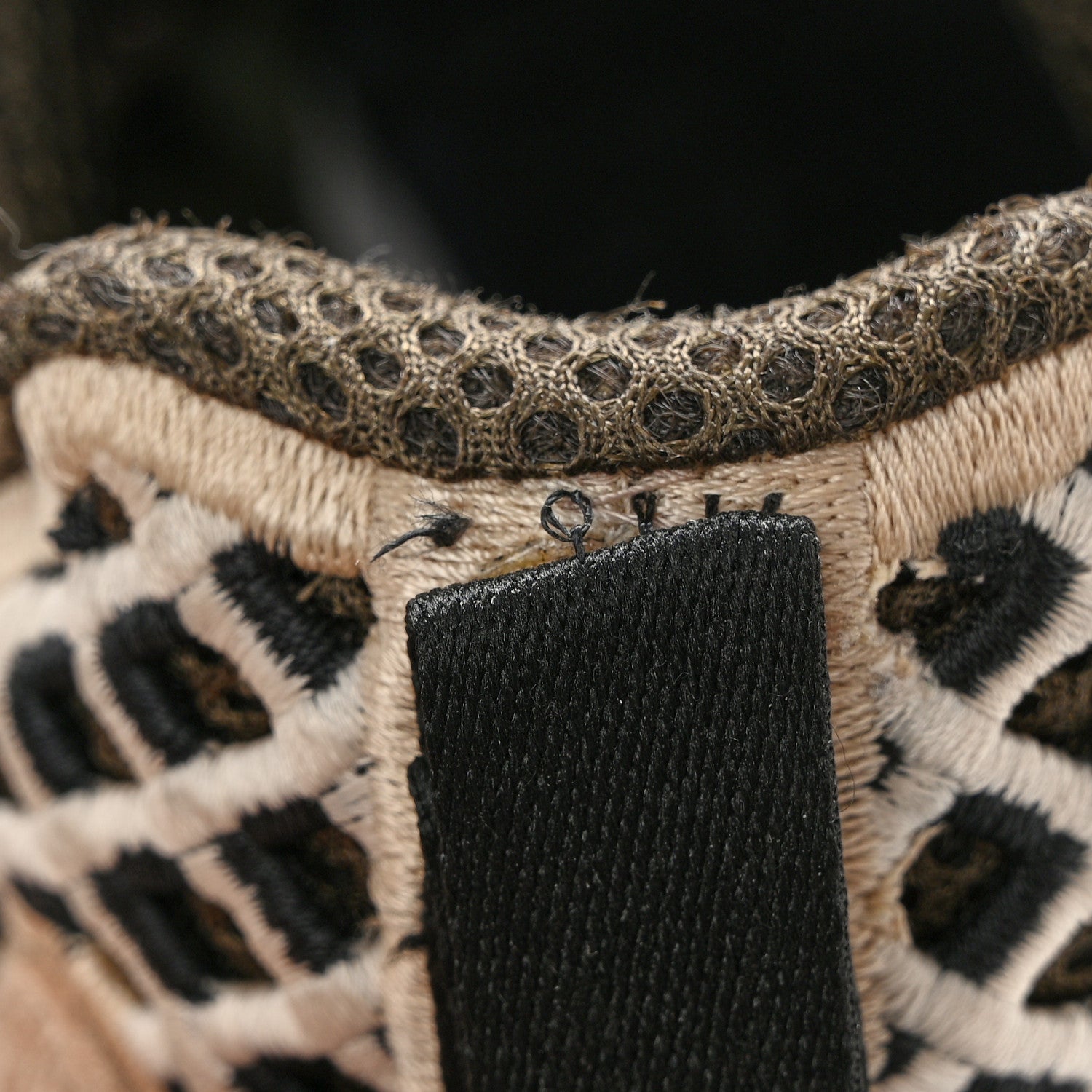 Chanel Suede Calfskin Embroidered CC Sneakers 38.5 Beige Black 9 of 11