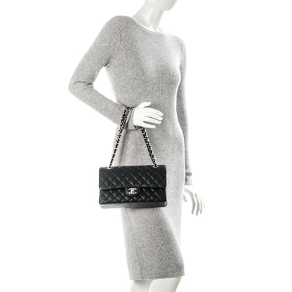 Chanel Caviar Quilted Medium Double Flap Black 2 of 8